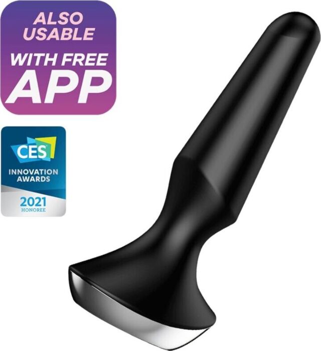 Plug Anal Satisfyer Plug-ilicious 2 Vibrador Negro Plug Anal Satisfyer Plug-ilicious 2 Vibrador Negro