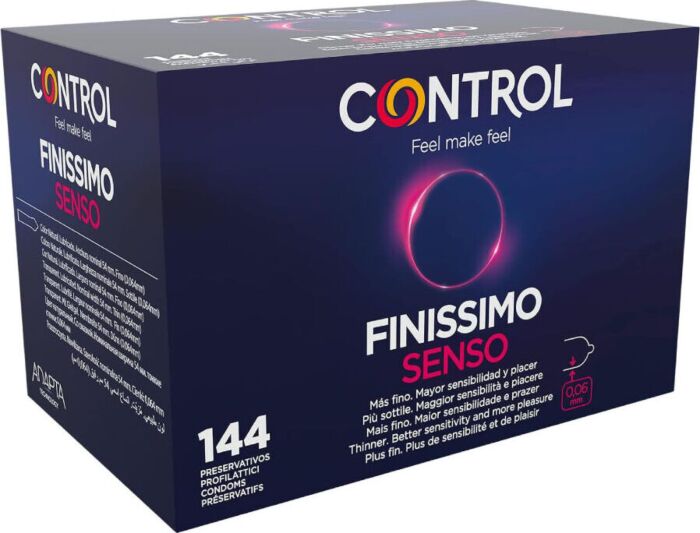 Préservatifs CONTROL Finissimo Senso 54 mm - Boîte 144 Préservatifs CONTROL Finissimo Senso 54 mm - Boîte 144
