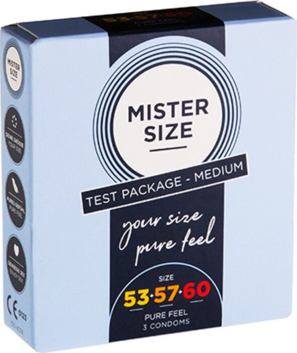Préservatifs Mister Size 53 57 60 Pack 3 Préservatifs Mister Size 53 57 60 Pack 3