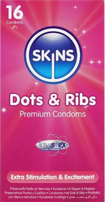 Preservativos Skins Dots & Ribs Sensación Única