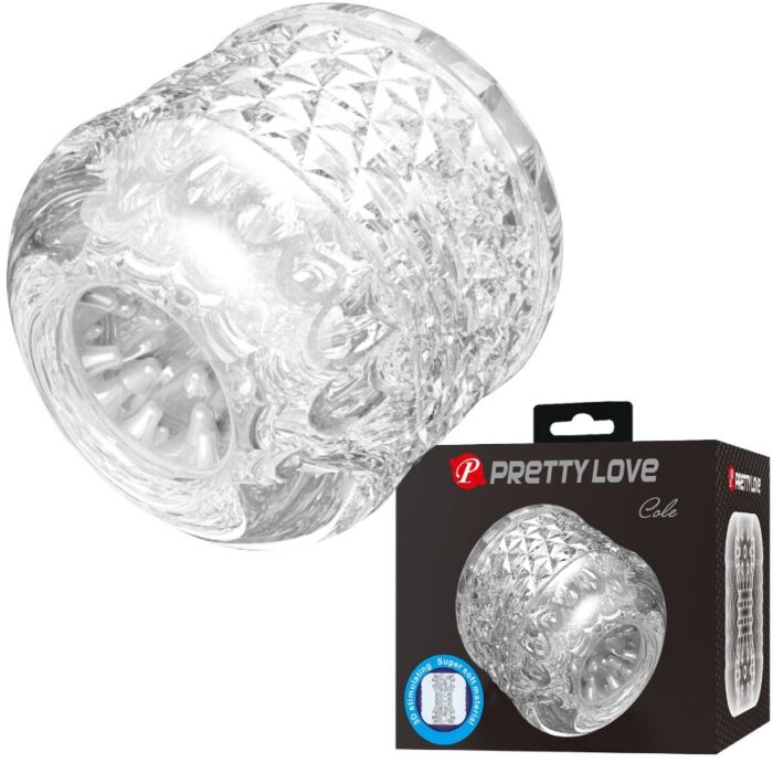 Masturbateur Pretty Love Cole avec double entrée texturée Masturbateur Pretty Love Cole avec double entrée texturée