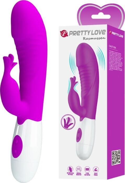 Vibrateur Rabbit Pretty Love Rasmussen | Stimulation clitoridienne et vaginale. Vibrateur Rabbit Pretty Love Rasmussen | Stimulation clitoridienne et vaginale.