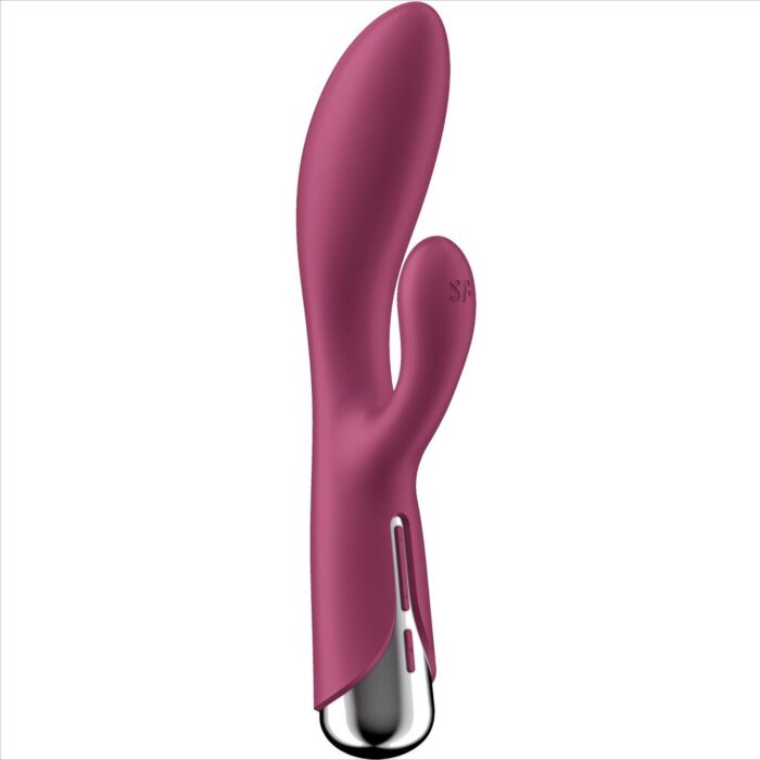 Satisfyer - spinning rabbit 1 estimulacion clitoris y punto g rojo