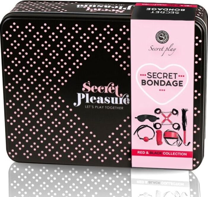 Secret bondage 8 piezas rojo & negro