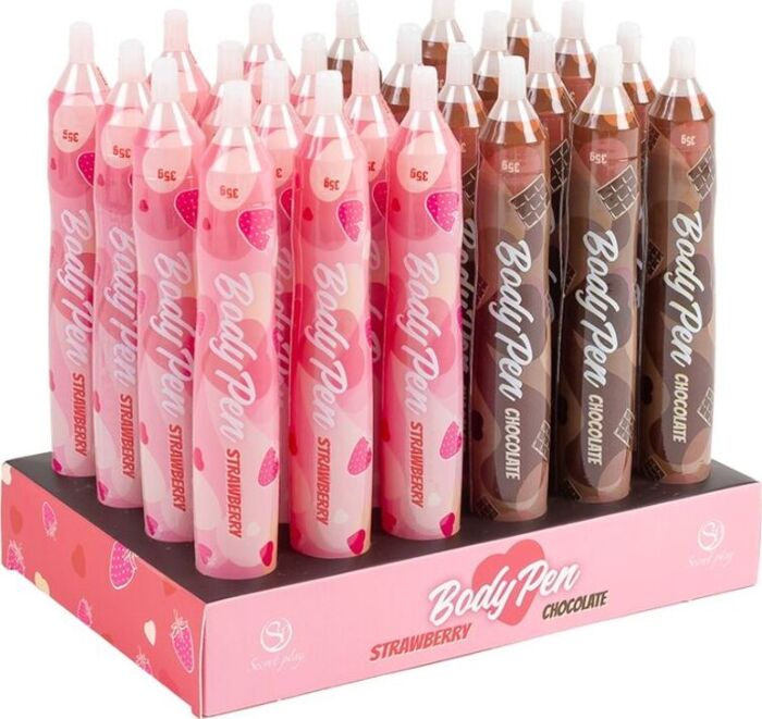 Présentoir de 24 stylos de peinture corporelle Secretplay