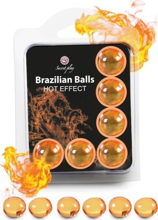 Set 6 Brazilian Balls Secretplay - Effet Chaleur