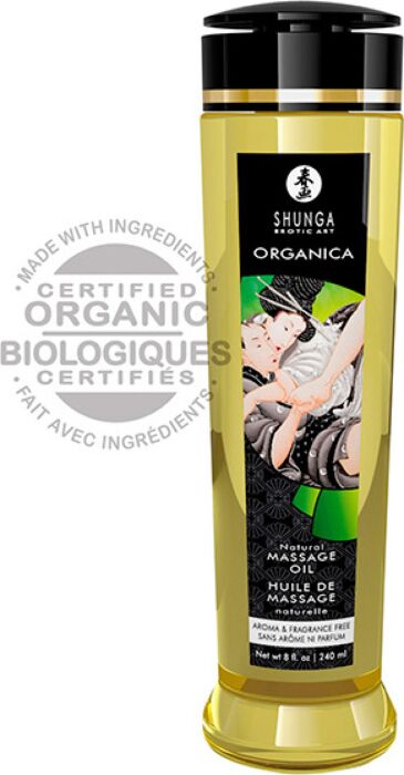Shunga Massage Oil Natural - Sin Aroma y sin Sabor