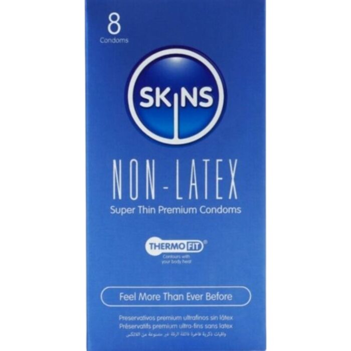SKINS - LATEX-FREE CONDOMS PACK OF 8 SKINS - LATEX-FREE CONDOMS PACK OF 8