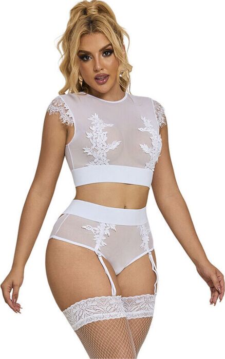 Sujetador + Panties L/XL Sublime Sets Blanco