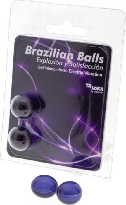 Taloka - brazilian balls gel excitante efecto vibraciãn elãctrica 2 bolas