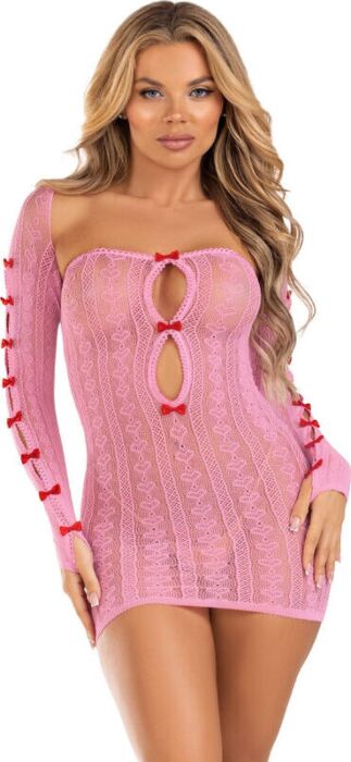 Vestido Corazón Leg Avenue Rosa Talla Única