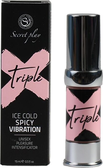 Vibrateur Liquide SECRETPLAY Triple X avec 3 effets Vibrateur Liquide SECRETPLAY Triple X avec 3 effets