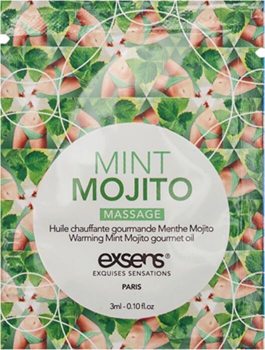 Warming Gourmet Massage Oil Mint Mojito Sachet 3 ml.