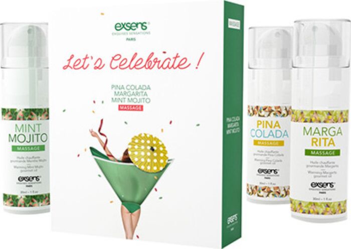WARMING GOURMET MASSAGE OILS LET.S CELEBRATE! 3 X 30ML WARMING GOURMET MASSAGE OILS LET.S CELEBRATE! 3 X 30ML
