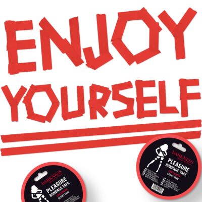 Ruban de bondage rouge séduisant