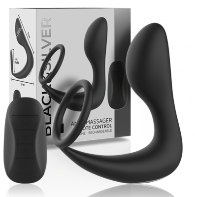 Vibrateur BLACK&SILVER - Massager Anal Télécommande