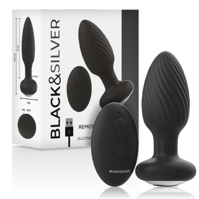 Vibromasseur BLACK&SILVER Welss Plug Rotateur