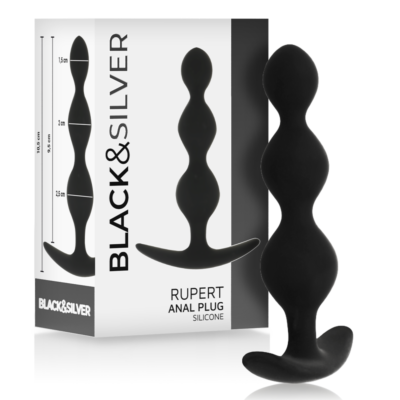 Bolas Anales BLACK&SILVER Rupert - Souples et Sensuelles