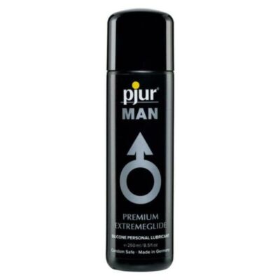 Pjur Man Premium Lubrifiant 250 ml - Base de Silicone et Longue Durée