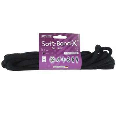 Soft-obligations-x 5 mètres black bondage corde