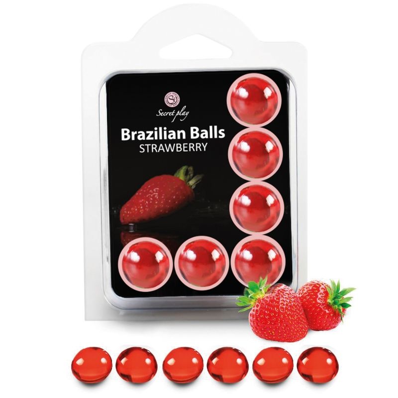 Ensemble de Boules Brésiliennes à la Fraise