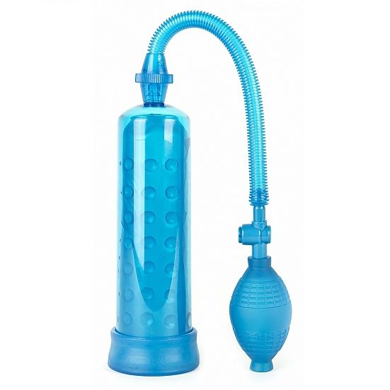 Pompe à bulles d&#39;aspiration pour des érections dures bleues