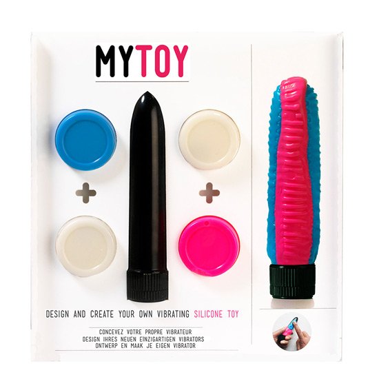 Mytoy créer votre propre vibrateur rose / bleu
